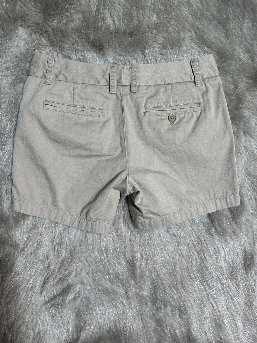 J. Crew Women's Light Beige Chino Bermuda Shorts